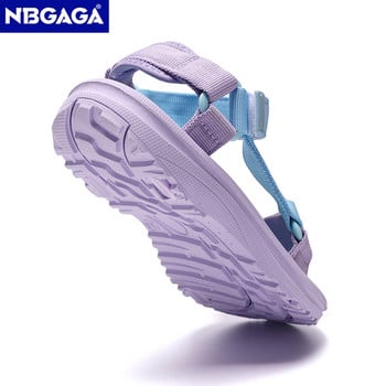 Нови летни сандали за момичета, дишащи детски обувки, неплъзгащи се плажни сандали с отворени пръсти