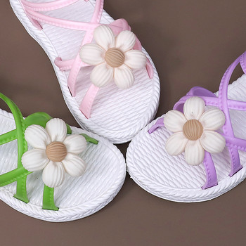Сандали за момичета за деца Нови плажни обувки с цветя Детски обувки за момичета Прохождащо момиче Обувки за майка и дете Дамски сандали Летни обувки