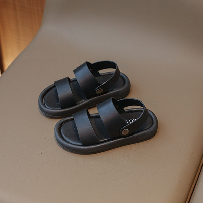 Dječje sandale Nove ljetne sportske ravne kopče, udobne cipele za plažu za dječake i djevojčice Fleksibilne dječje sandale Dječja kožna sandala H03171