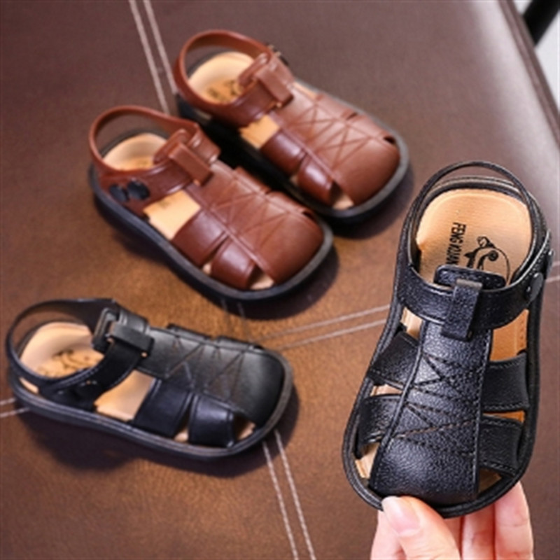 Sandales Vasaras apavi zēniem 1–4 gadus veciem zīdaiņiem Sandales bērniem Neslīdošas sandales Zīdaiņu un mazuļu pastaigu apavi C vairumtirdzniecība