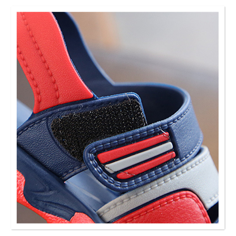 Zēnu un bērnu sandales un apavi 2023. gada jaunajai vasaras bērnu korejiešu versijai, zīdaiņu bērnu pludmales apavi un bērnu apavi