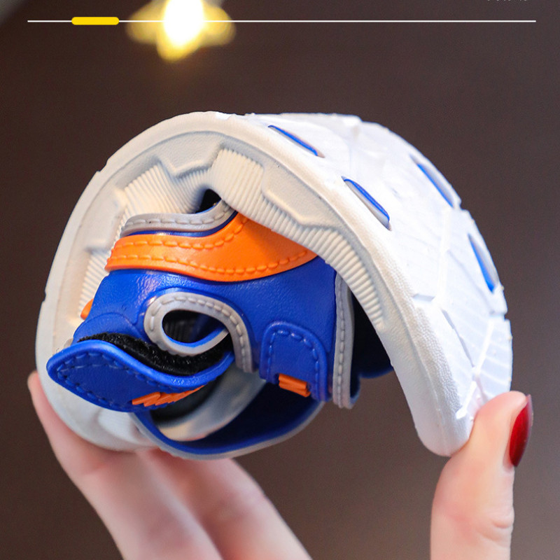 Modes bērnu sandales Vasaras zīdaiņu meiteņu apavi Mīksta zole Neslīdoša zēnu sandales Toddler Bērnu pludmales apavi 2–10 gadiem