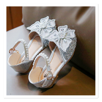 2023 Пролетни сандали за момичета Корейско издание Обувки за принцеса с панделка Студентски сладки обувки за танци Едно парче за продажба