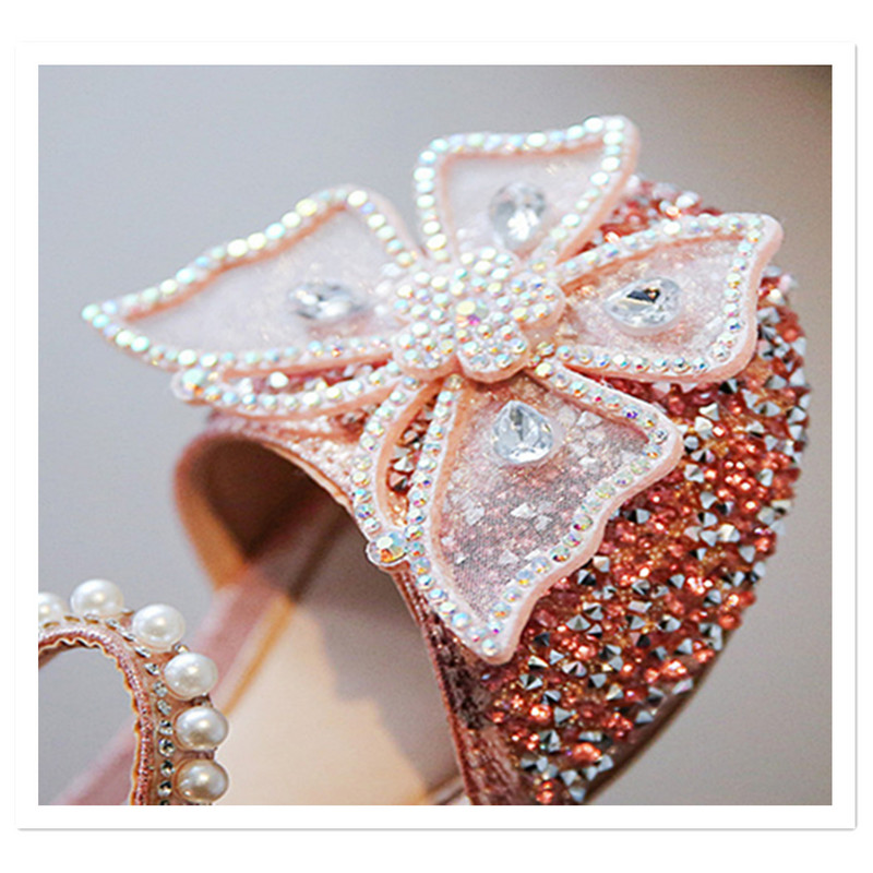 2023. gada pavasara meiteņu sandales korejiešu valodā Bowknot Princess Shoes Studentu jaukas deju kurpes viengabala pārdošanai