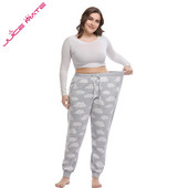 Femei Dimensiune Plus 3XL - 5XL Pantaloni de pijama calduroase Pantaloni de antrenament Pantaloni de antrenament pentru femei de iarnă Pantaloni întregi din lână Pantaloni de acasă pentru femei