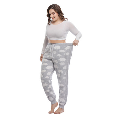Femei Dimensiune Plus 3XL - 5XL Pantaloni de pijama calduroase Pantaloni de antrenament Pantaloni de antrenament pentru femei de iarnă Pantaloni întregi din lână Pantaloni de acasă pentru femei