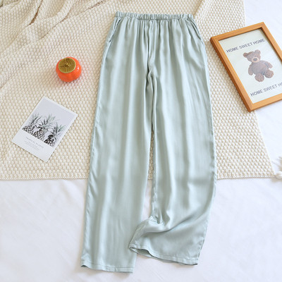 Ležerne donje hlače za par, žene, muškarci, modne kućne hlače za ljubitelje ljetnih viskoznih hlača za kućno spavanje, pidžame, pidžame