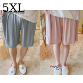 Sieviešu modālie pidžamas šorti miega šorti masīvi mājas pidžamas bikses brīvas ikdienas plānas, vienkāršas liela izmēra mājas apģērbs