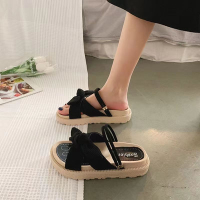 Sandias De Tacon Internet Hot Women Pantofi Summer Fairy Style Improve Fashion Student Platform Roman Lady Sands Pantofi plat