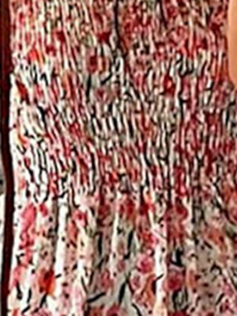 Ženska europska i američka haljina u boemskom stilu Ženska dugačka haljina s cvjetnim uzorkom na naramenicu s velikim rubom