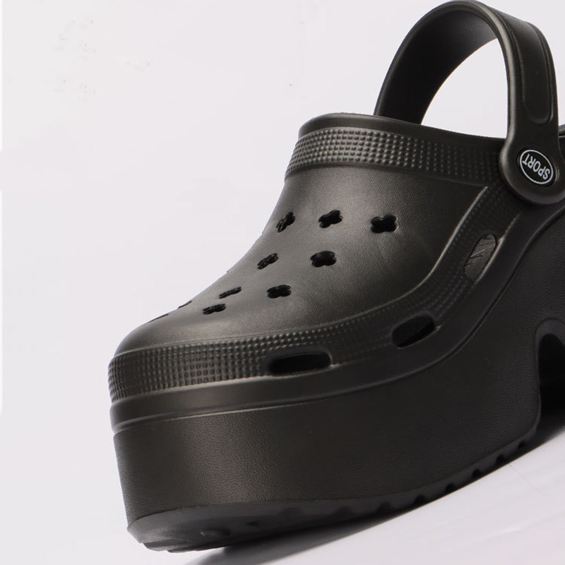 Paksu põhjaga puukingad naiste sandaalid suletud varbaga, paksud platvormiga sussid, naiste suvi 2024, ülikõrged kontsad, naiste sandaalid