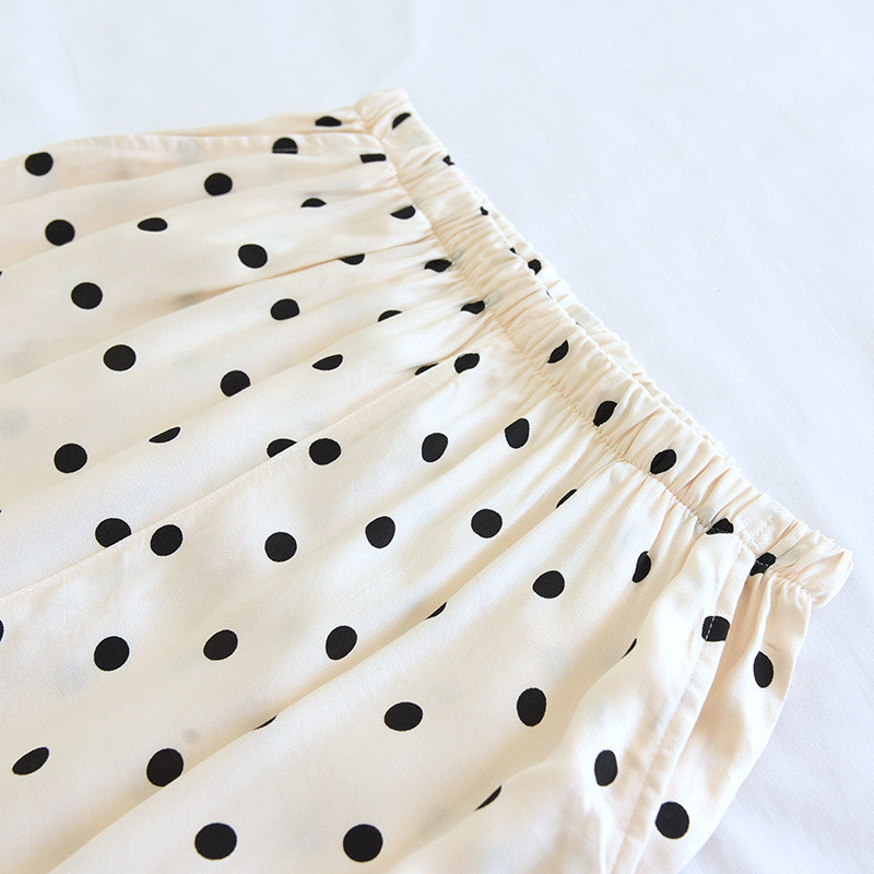 2024. gada vasara Jaunas sieviešu guļambikses Viskozas šķiedras Gongsatīna Plānas platas Bikses ar apdruku ar vaļīgu muti Mājas Bikses Sieviešu jaukas