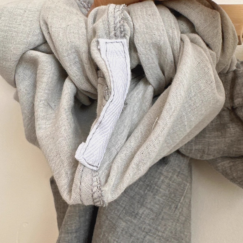 Női pamut kétszintes krepp nadrág, dupla bő női társalgónadrág