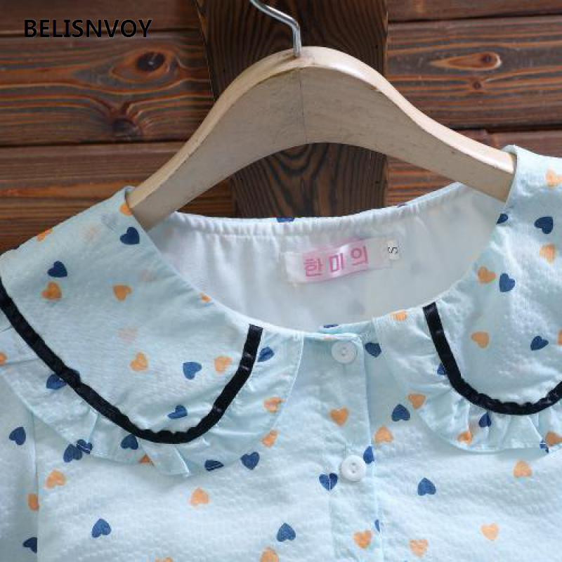 Vasaras meiteņu šifona kleita koledžas kleita sievietēm ar augstu vidukli ar īsām piedurknēm ar sirds apdruku kleita Peter Pan apkakle Kawaii Sweet Vestidos