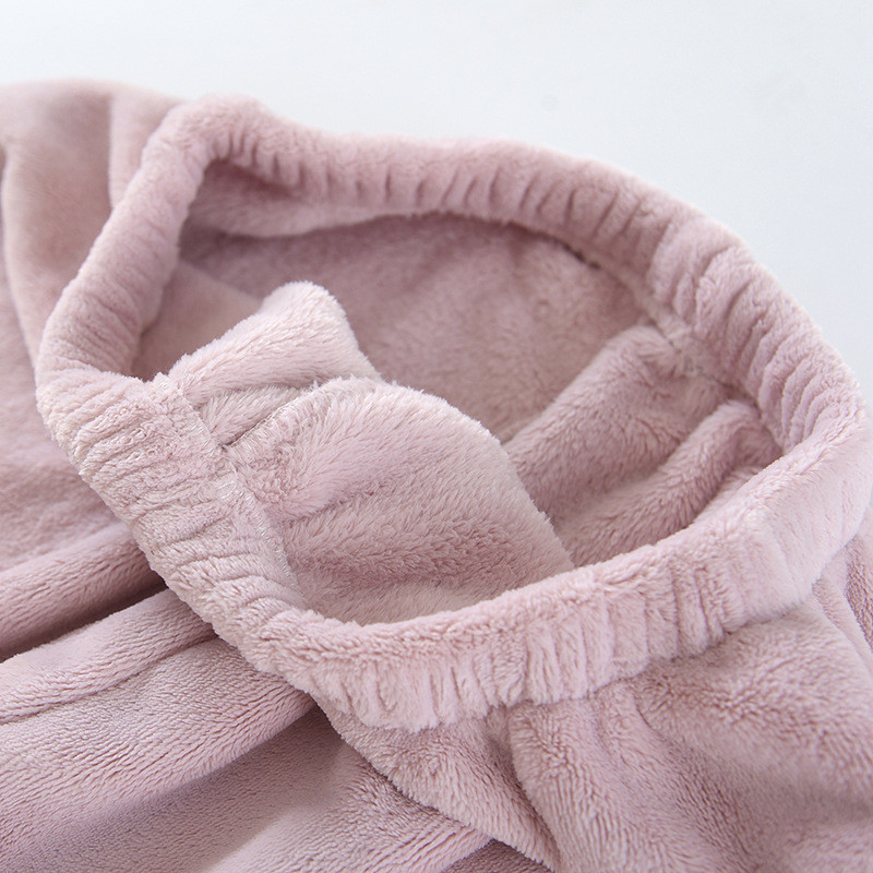 Ziemas flaneļa pāra pidžamas guļamdibeni brīvi elastīgi vidukļa bikses guļamveļa bieza koraļļu vilna Mājas apģērbs atpūtas apģērbs