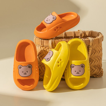 Детски чехли Летни анимационни мечки Домашни обувки за момче Момичета Меки чехли Eva с плосък ток Плажни детски детски Детски пързалки