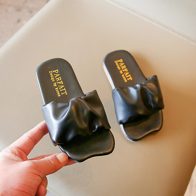 Meiteņu čības bērniem vasaras peldēšanas čības pret slīdēšanas kroku volāniem klasisks modes bērnu pludmales slidkalniņi māja ārā