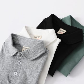 100% βαμβακερό μονόχρωμο μπλουζάκι πόλο για νήπια αγόρια καλοκαιρινά ρούχα Παιδικά μπλουζάκια πόλο για κορίτσια Πράσινο μαύρο λευκό Παιδικό μπλουζάκι