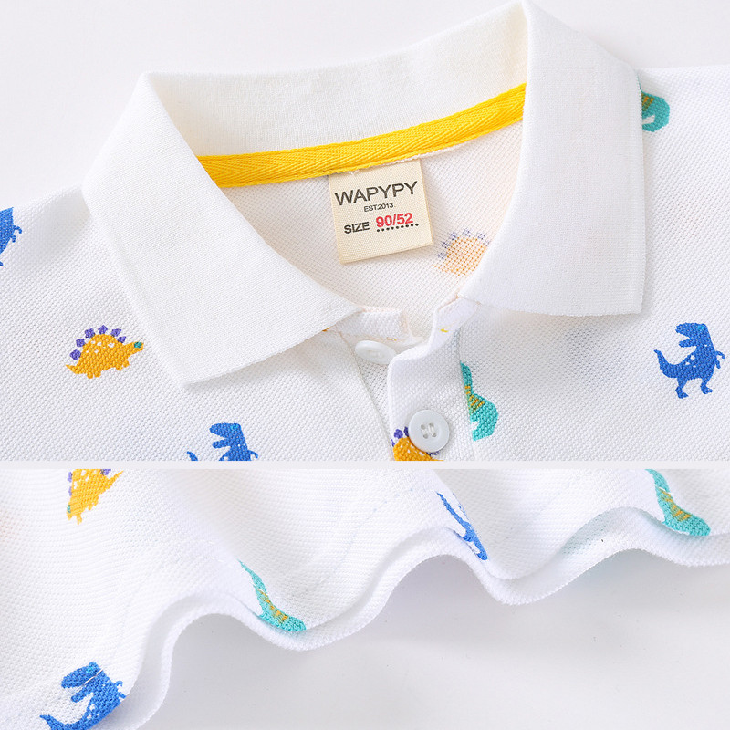 100% kokvilnas vienkrāsains polo T krekls mazuļiem zēniem Vasaras drēbes Bērnu polo krekli Meitenes Zaļš Melns Balts Bērnu T krekls