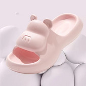 Jaunas populāras EVA čības sievietēm vasarā ar biezām zolēm un kāpšanas sajūtu uz fekālijām. Multeņu lācīša čības fo