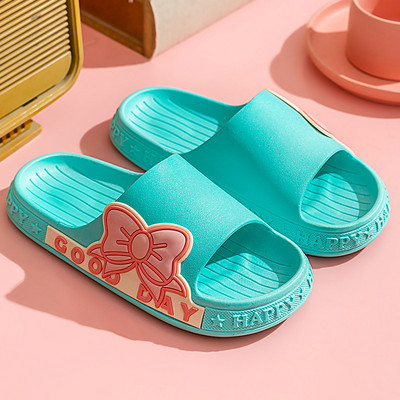 Vasaras meitenes iekštelpu čības multfilmas tauriņš rozā bērnu slidkalniņi apavi Vannas istaba Neslīdošas pusaudžu čības Chaussure zīdaiņa pildījums