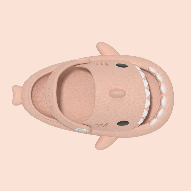 Litfun vasaras bērni haizivju čības Jauka multfilma bērnu māja sandales zēni un meitenes mode pludmales slidkalniņi EVA vannas čības