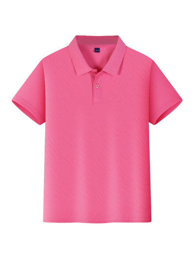 LJMOFA Majica kratkih rukava Polo majica za dječake Dječje ljetne majice kratkih rukava Pamučne sportske majice s otvorenim ovratnikom čiste boje D453