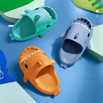 Litfun Cute Shark Slippers for Children EVA Soft Bottom Beach Shoes Cartoon Παιδικά πέδιλα Μπάνιου Comfort Αντιολισθητικές παντόφλες για το σπίτι