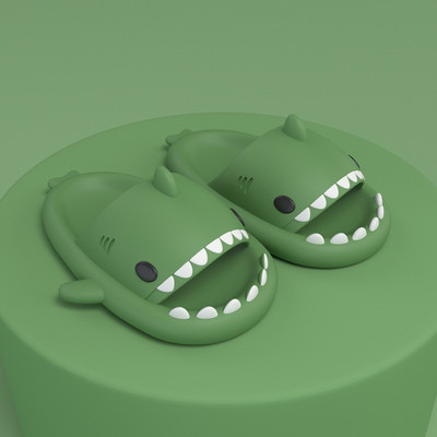 Litfun jaukas haizivju čības bērniem EVA mīksta apakša pludmales apavi multfilma vannas istaba bērnu sandales komforta neslīdošas mājas čības