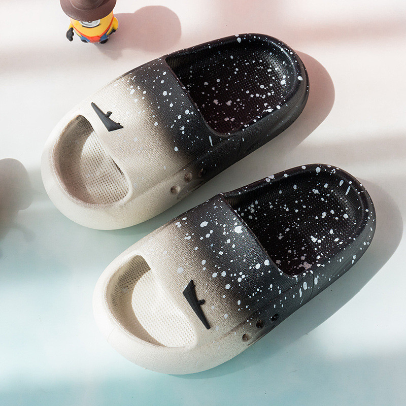 Bērnu čības Fashion Gradual Change Home Čības Mīksta Zole Pretslīdēšanas Zēniem un meitenēm Čības