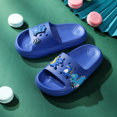 Vasaras Bērnu Čības Bērni Dinozauru Dizains Iekštelpu Mājas Slīdkalniņi Neslīd Mīkstas Sandales Ērtas Čības Zēni Meitenes Flip Flop