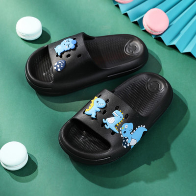 Vasaras Bērnu Čības Bērni Dinozauru Dizains Iekštelpu Mājas Slīdkalniņi Neslīd Mīkstas Sandales Ērtas Čības Zēni Meitenes Flip Flop