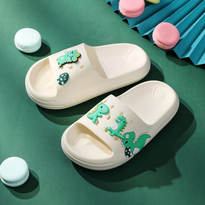 Vasaras Bērnu Čības Bērni Dinozauru Dizains Iekštelpu Mājas Slīdkalniņi Neslīd Mīkstas Sandales Ērtas Čības Zēni Meitenes Flip Flop