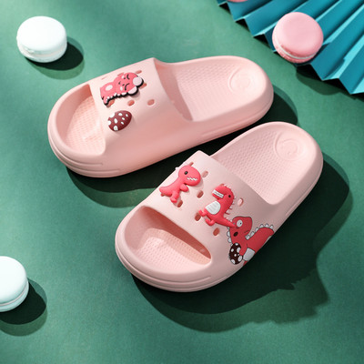 Vasaras Bērnu Čības Bērni Dinozauru Dizains Iekštelpu Mājas Slīdkalniņi Neslīd Mīkstas Sandales Ērtas Čības Zēni Meitenes Flip Flop