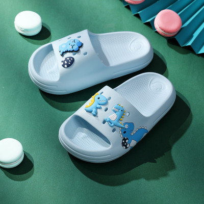 Vasaras Bērnu Čības Bērni Dinozauru Dizains Iekštelpu Mājas Slīdkalniņi Neslīd Mīkstas Sandales Ērtas Čības Zēni Meitenes Flip Flop
