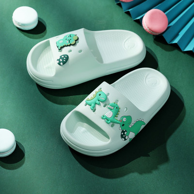 Vasaras Bērnu Čības Bērni Dinozauru Dizains Iekštelpu Mājas Slīdkalniņi Neslīd Mīkstas Sandales Ērtas Čības Zēni Meitenes Flip Flop