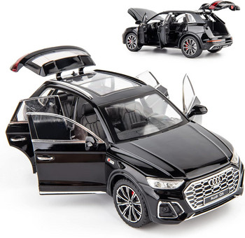 Играчка Кола, Audi Q5 Метална, Черна, Мащаб 1:24