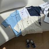 Dječja polo majica za dječake Ljetna odjeća Dječje majice kratkih rukava Modne klasične majice za dječake Bluze Odjeća