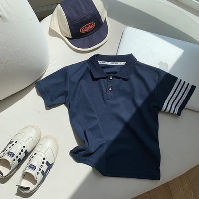 Dječja polo majica za dječake Ljetna odjeća Dječje majice kratkih rukava Modne klasične majice za dječake Bluze Odjeća