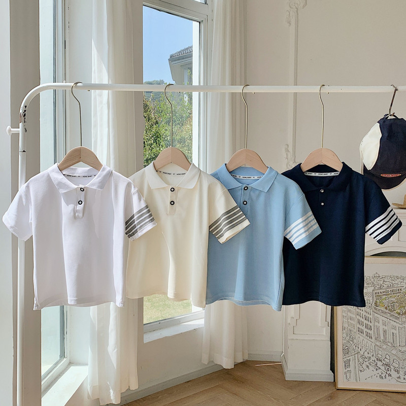 Dječja polo majica za dječake Ljetna odjeća Dječje majice kratkih rukava Modne klasične majice za dječake Bluze Odjeća