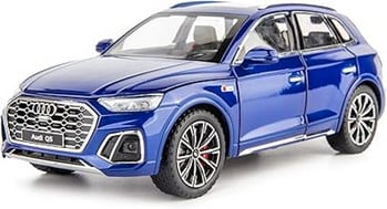 Играчка Кола, Audi Q5 Метална, Синя, Мащаб 1:24