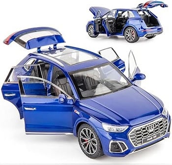 Играчка Кола, Audi Q5 Метална, Синя, Мащаб 1:24