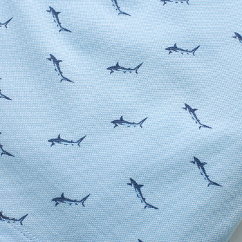Little maven 2024 Παιδικά ρούχα μπλουζάκια Καλοκαιρινό καρτούν Καρχαρίες Πόλο μπλουζάκια Βρεφικά αγόρια Casual Παιδικά ρούχα Βαμβακερά
