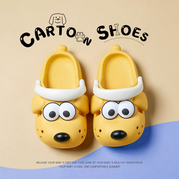 Cartoon Cute Dog Fashion Summer Παιδικά Παιδικά Μαλακά Βαμβακερά Παντόφλες Επίπεδη Πλατφόρμα Μπάνιου Eva Αντιολισθητικά παπούτσια εσωτερικού χώρου