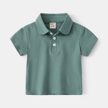 1-7 χρονών Παιδιά Πόλο Μπλουζάκια Αγόρια Κορίτσια 100 Βαμβακερά με αντίθεση Συνονθύλευμα νήπιο Βρεφικό Παιδικό Μπλουζάκι Πράσινο Λευκό Σχολικό Στολή