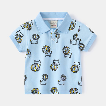 Ολοκαίνουργια παιδικά μπλουζάκια πόλο Παιδικά αθλητικά ρούχα Αγόρια μπλουζάκια πόλο με αναπνεύσιμο εμπριμέ μπλουζάκια πόλο για 1 2 3 4 5 6 7 ετών
