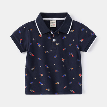 Ολοκαίνουργια παιδικά μπλουζάκια πόλο Παιδικά αθλητικά ρούχα Αγόρια μπλουζάκια πόλο με αναπνεύσιμο εμπριμέ μπλουζάκια πόλο για 1 2 3 4 5 6 7 ετών