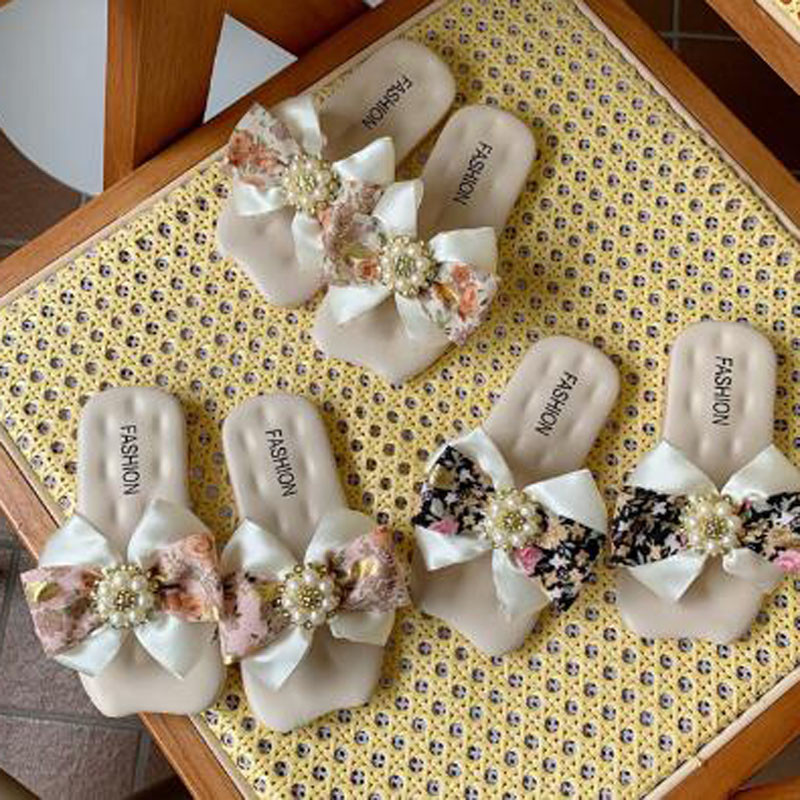 Papuče za djevojčice s mašnom Dječje ljetne cipele za princeze za djevojčice Neklizajuće mekano dno Sandale za vanjske klizače Modne papuče CSH1421