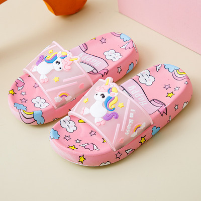 Meiteņu čības Mīkstas zoles čības Jauki multfilmu bērnu apavi meitenēm iekštelpu pretslīdēšanas zēnu čības Pantufla Mujer Zapatillas De Casa