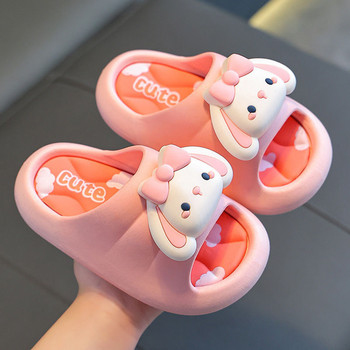 Детски чехли Летни сандали за момичета Бебешки нови сладки анимационни противоплъзгащи се горни дрехи Плажни обувки за момичета с мека подметка Детски обувки